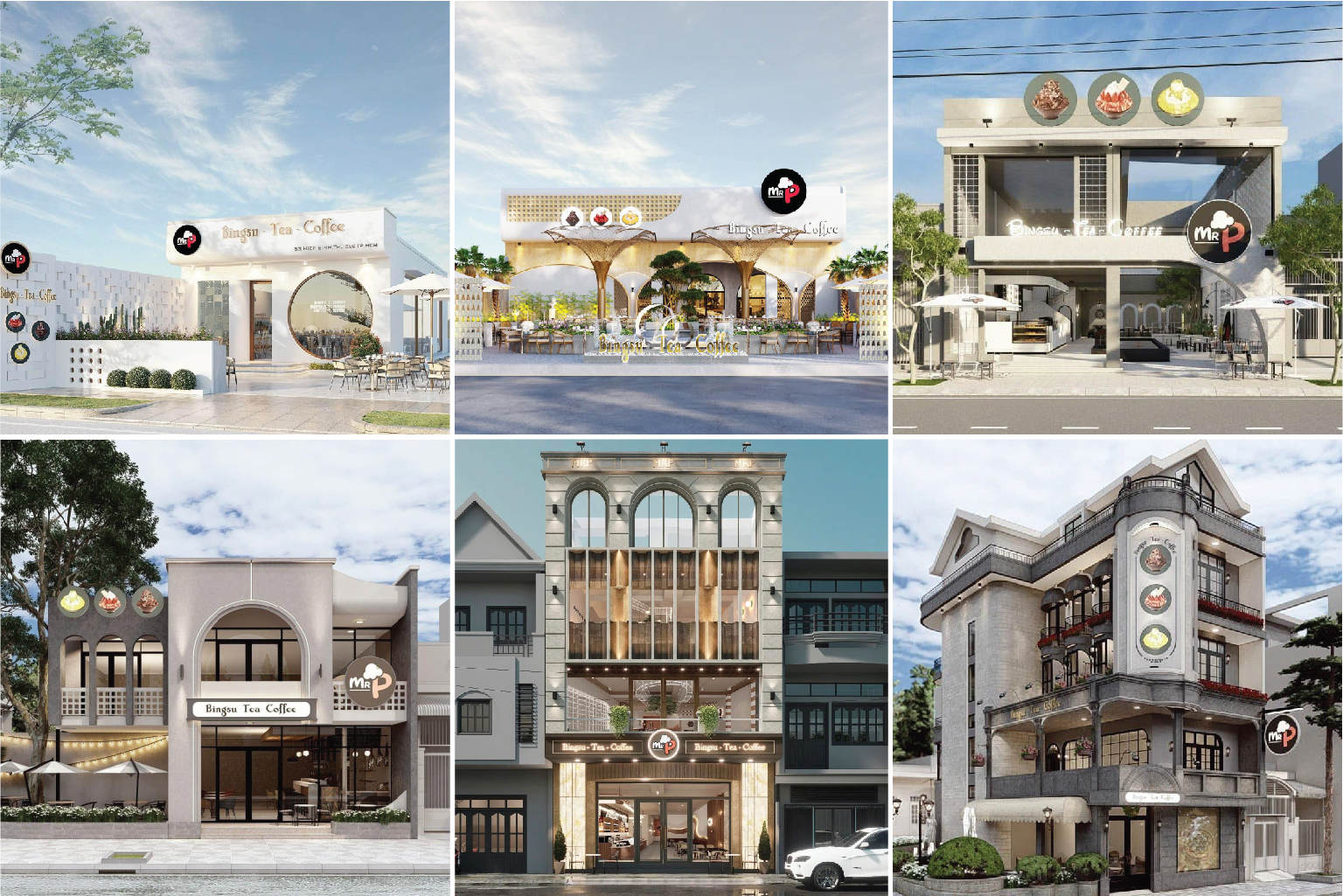 không gian cửa hàng trong mô hình kinh doanh F&B