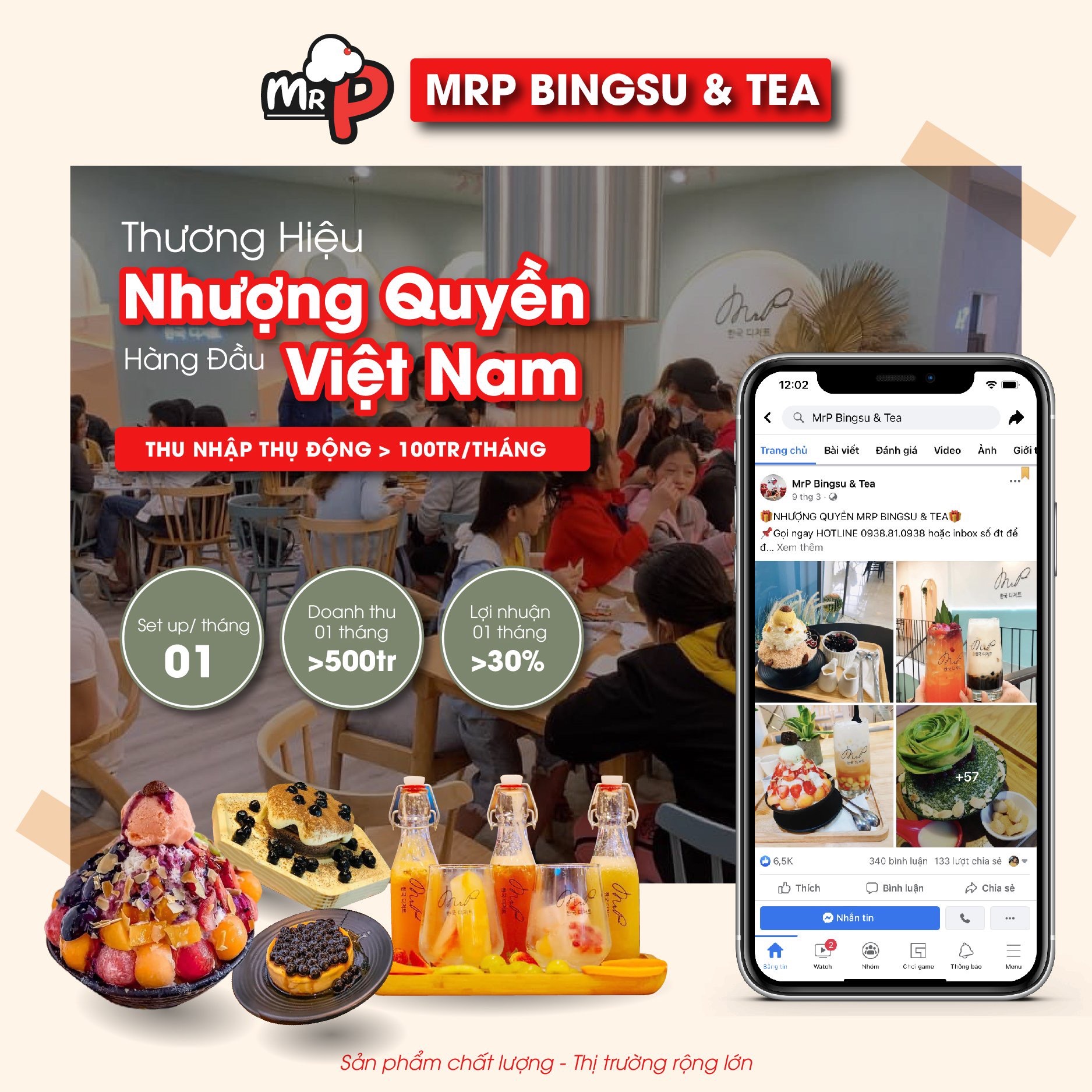 MrP Bingsu & Tea Thương Hiệu Nhượng Quyền Hàng Đầu Việt Nam